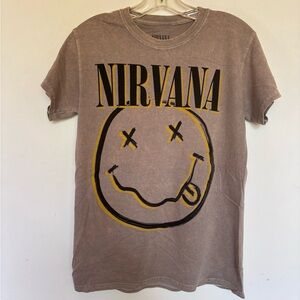 Nirvana Smiley Merch T Shirt